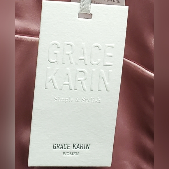 Rose  Ruched Cocktail Mini Dress by Grace Karin - Picture 5 of 11